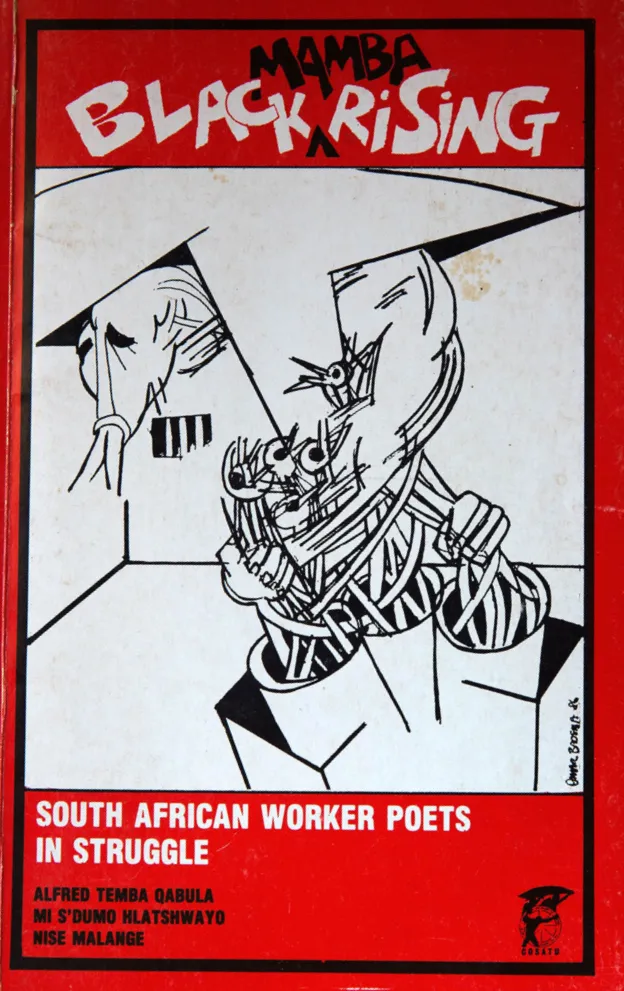 Black Mamba Rising book cover by Omar Badsha 1986